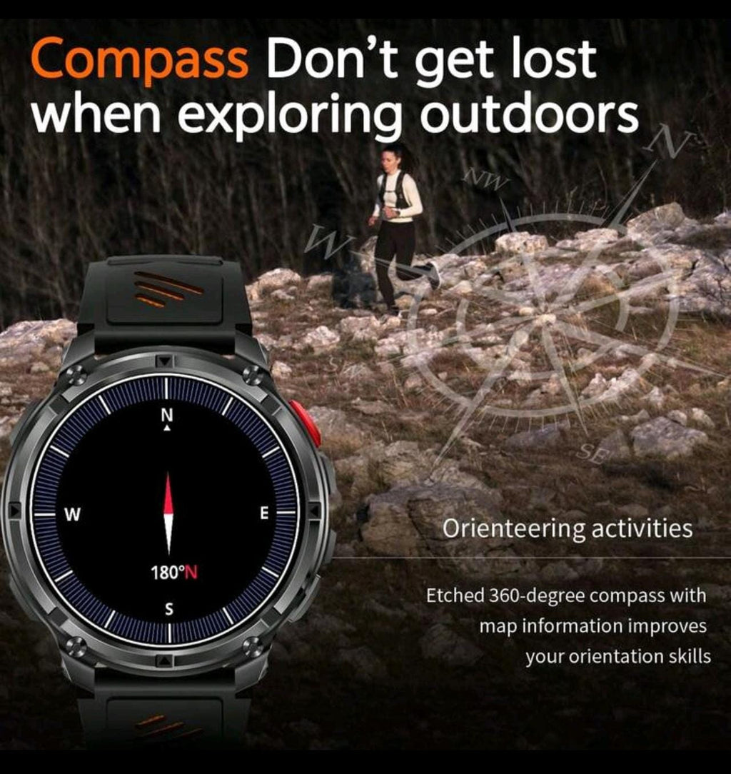 RichtWay Tactical Style Smartwatch –Built for Performance& Everyday Power