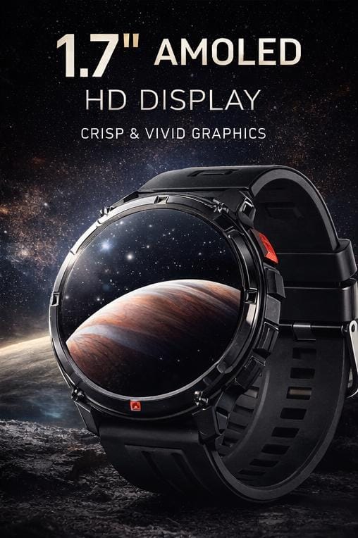 RichtWay Tactical Style Smartwatch –Built for Performance& Everyday Power